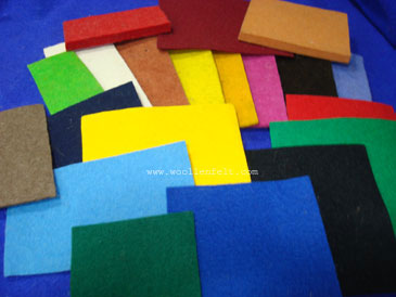 coloured felt